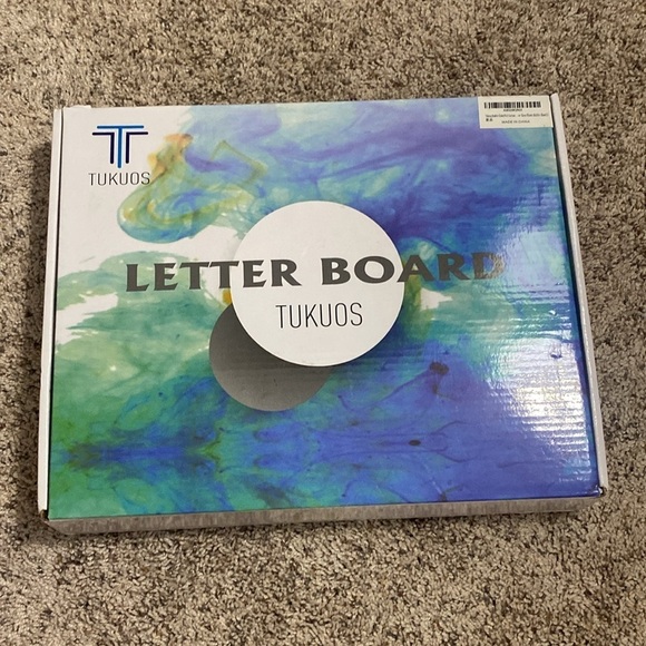 Double sided letter board 10x10 rustic frame - Picture 6 of 12